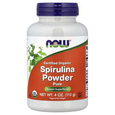 Certified Organic Spirulina Powder, 4 oz (113 g)