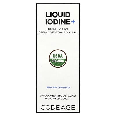 Liquid Iodine+, Unflavored, 2 fl oz (59.2 ml)