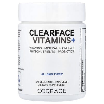 Codeage Clearface Vitamins+, 90 растительных капсул