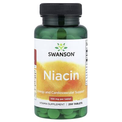 Ниацин Swanson Vitamins, 100 mg, 250 таблеток
