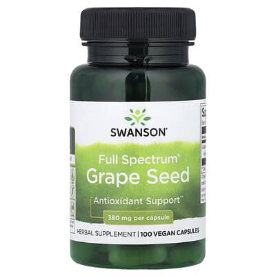 Full Spectrum® Grape Seed, 380 mg, 100 Vegan Capsules