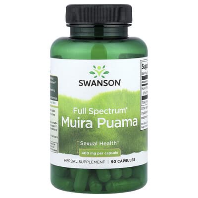 Full Spectrum® Muira Puama, 400 mg, 90 капсул