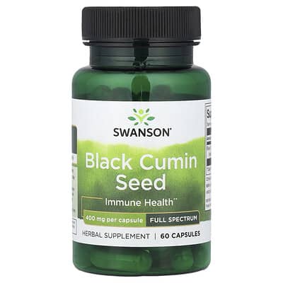 Black Cumin Seed, Full Spectrum, 400 mg, 60 Capsules