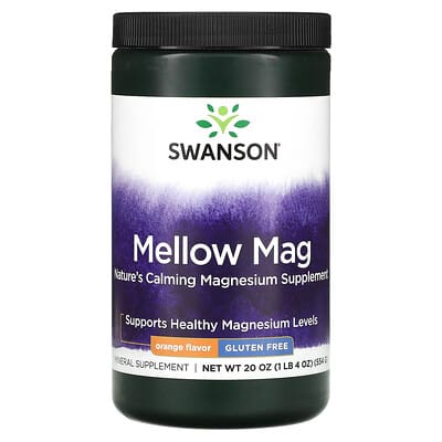 Swanson Vitamins Mellow Mag, Orange, 20 oz (554 g)