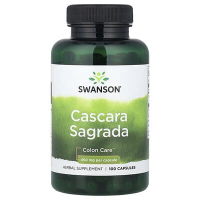Swanson Vitamins Cascara Sagrada, 450 mg, 100 капсул