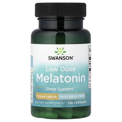Melatonin, Low Dose, 1 mg, 120 Vegan Capsules