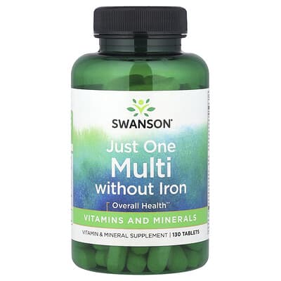 Just One Complete Multi Without Iron, 130 Tablets