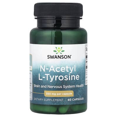 N-Acetyl L-Tyrosine, 350 mg, 60 Vegan Capsules