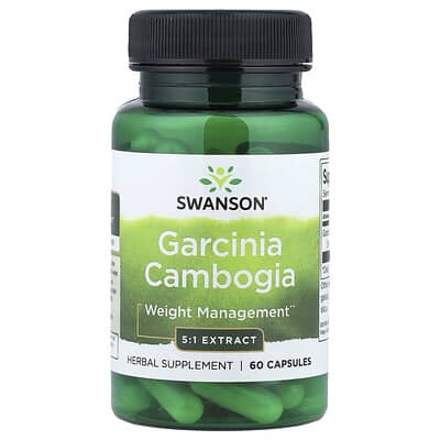 Garcinia Cambogia 5:1 Extract, 60 Capsules (80 mg per Capsule)