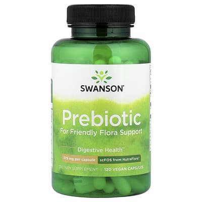 Prebiotic for Friendly Flora Support, 120 Vegan Capsules (375 mg per Capsule)