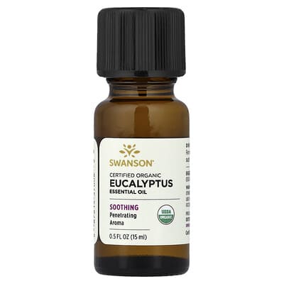 Certified Organic Eucalyptus Essential Oil, 0.5 fl oz (15 ml)