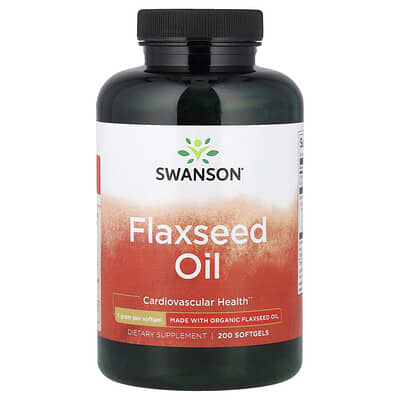 Flaxseed Oil, 1 g, 200 Softgels