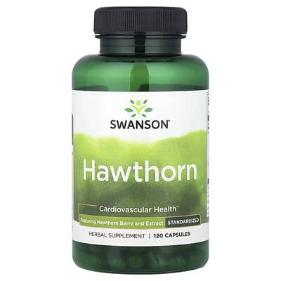 Swanson Vitamins Hawthorn, стандартизированный, 120 капсул