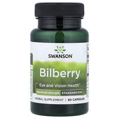 Bilberry, стандартизированный, 60 капсул (250 mg на капсулу)