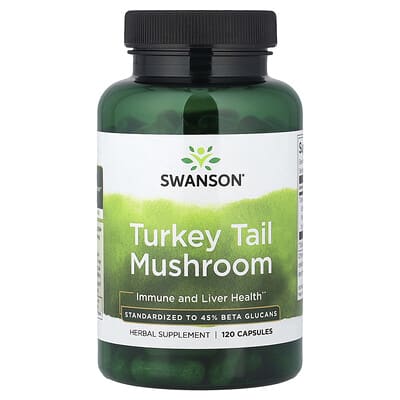 Грибы Turkey Tail, 120 капсул (500 mg на капсулу)