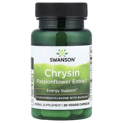 Swanson Vitamins Chrysin, 30 вегетарианских капсул