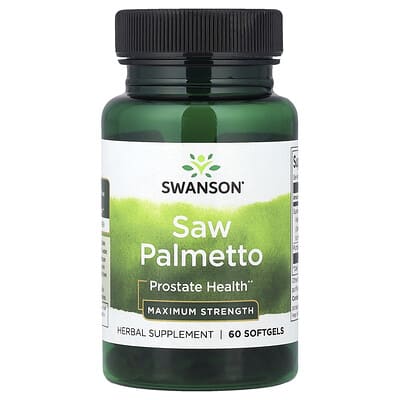 Saw Palmetto, максимальная сила, 60 мягких капсул