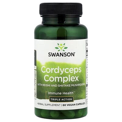 Cordyceps Complex with Reishi and Shiitake Mushrooms, 60 Vegan Capsules