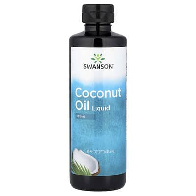 Жидкое кокосовое масло Swanson Vitamins, 16 fl oz (473 ml)