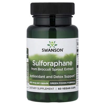 Sulforaphane from Broccoli Sprout Extract, 400 mcg, 60 Vegan Caps