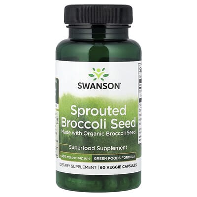 Sprouted Broccoli Seed, 400 mg, 60 Veggie Capsules