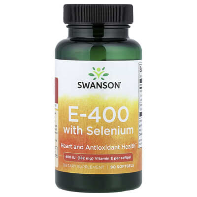 E-400 With Selenium, 90 Softgels