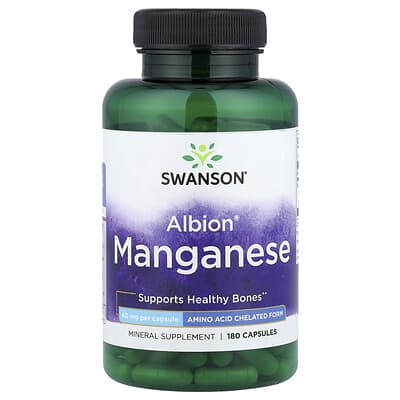 Albion® Manganese, 40 mg, 180 Capsules