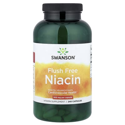 Flush Free Niacin, 500 mg, 240 Capsules