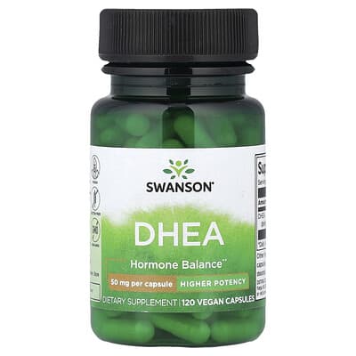 Higher Potency DHEA, 50 mg, 120 Vegan Capsules
