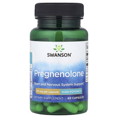 Pregnenolone, Higher Strength, 25 mg, 60 Capsules