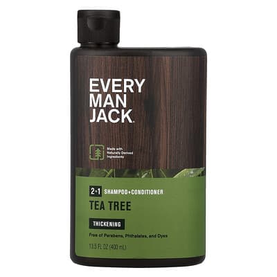 2-In-1 шампунь и кондиционер для густоты волос, Tea Tree, 13.5 fl oz (400 ml)