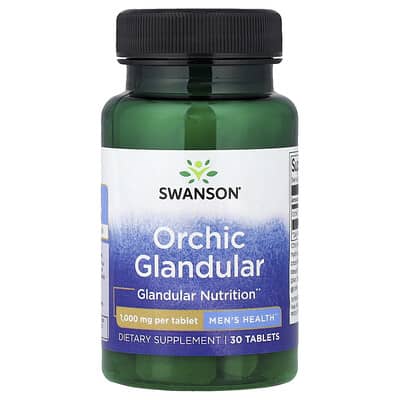Мужские витамины Orchic Glandular, 1,000 mg, 30 таблеток