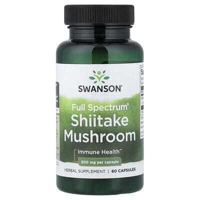 Full Spectrum® Грибы Шиитаке, 500 mg, 60 капсул