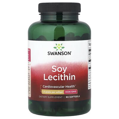 Soy Lecithin, 1,200 mg, 90 Softgels