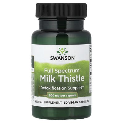 Full Spectrum® Milk Thistle, 30 Vegan Capsules (0.5 g per Capsule)