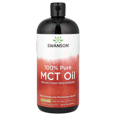 100% Чистое масло MCT Swanson Vitamins, 32 fl oz (946 ml)