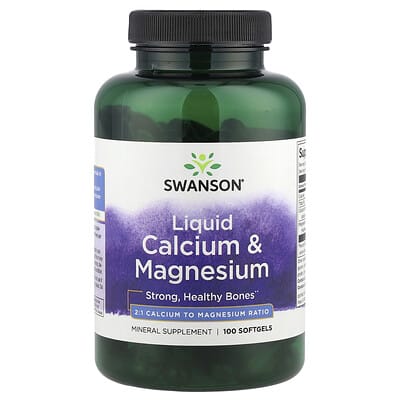 Liquid Calcium & Magnesium, 100 Softgels