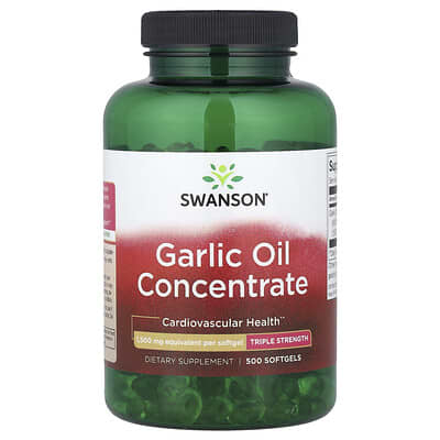 Garlic Oil Concentrate, Triple Strength, 1,500 mg, 500 Softgels