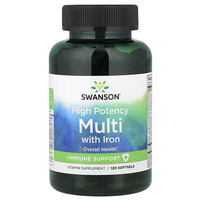 High Potency Multi with Iron, 120 Softgels