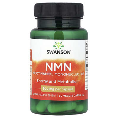 NMN, 300 mg, 30 Veggie Capsules