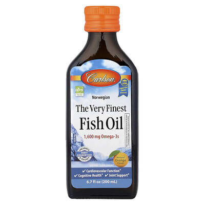 Norwegian, The Very Finest Fish Oil, Natural Orange, 6.7 fl oz (200 ml)