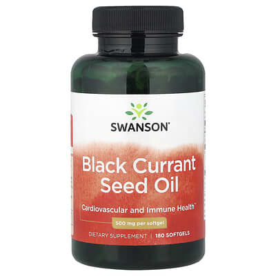 Black Currant Seed Oil, 500 mg, 180 Softgels