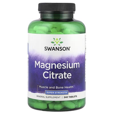 Magnesium Citrate, 240 Tablets (112.5 mg per Tablet)