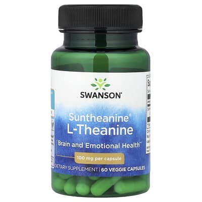 Suntheanine® L-Theanine, 100 mg, 60 Veggie Capsules