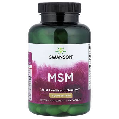 MSM, 1,500 mg, 120 Tablets