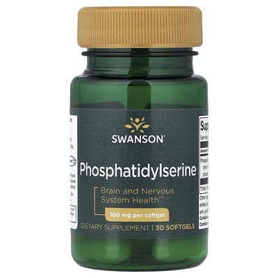 Phosphatidylserine, 100 mg, 30 Softgels
