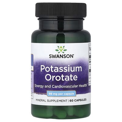 Potassium Orotate, 99 mg, 60 капсул