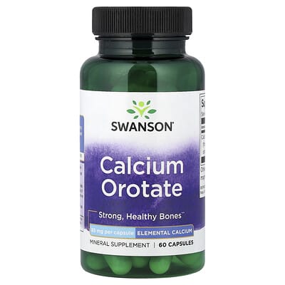 Оротат кальция Swanson Vitamins, 85 mg, 60 капсул