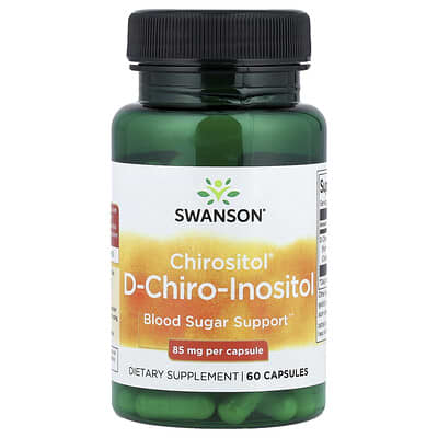 Swanson Vitamins Chirositol® D-Chiro-Inositol, 85 mg, 60 капсул