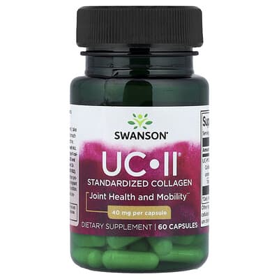 UC-II® Standardized Collagen, 40 mg, 60 Capsules